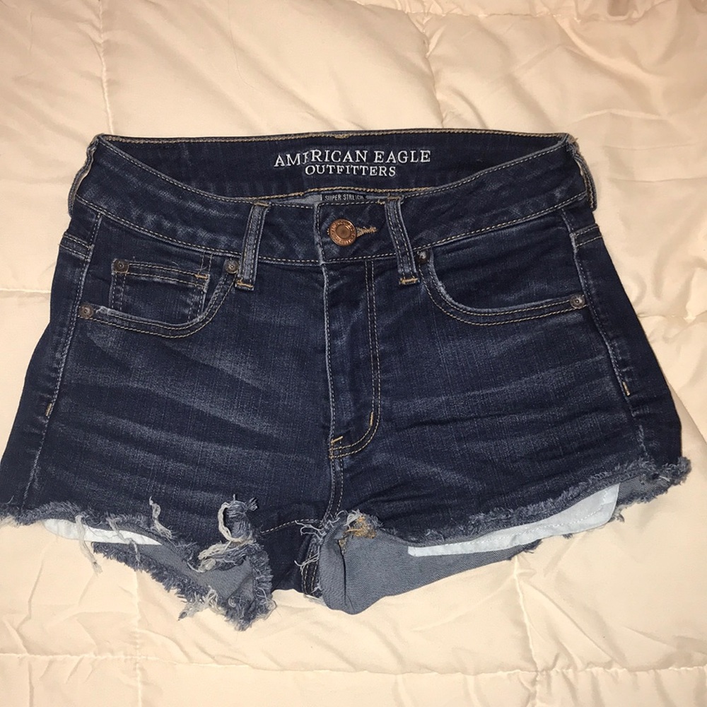 American eagle high rise jeans shorts